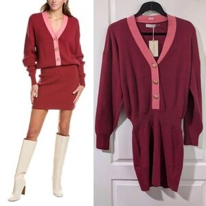 Ramy Brook | Andrea Wool-blend Mini Dress In Cabernet